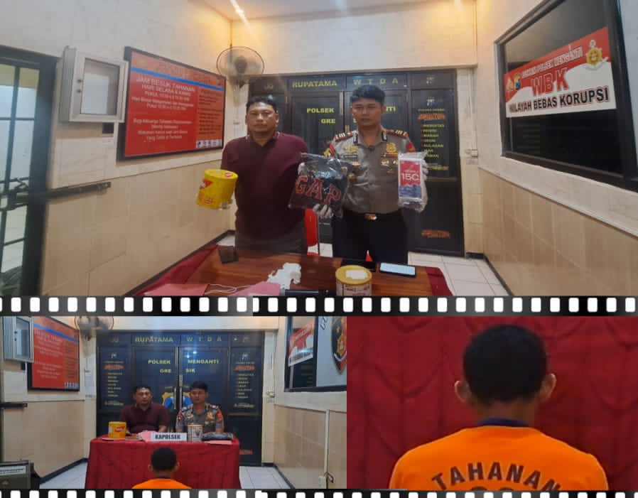 CCTV Jadi Petunjuk Utama, Polsek Menganti Ringkus Terduga Pembobol Toko Bangunan di Laban