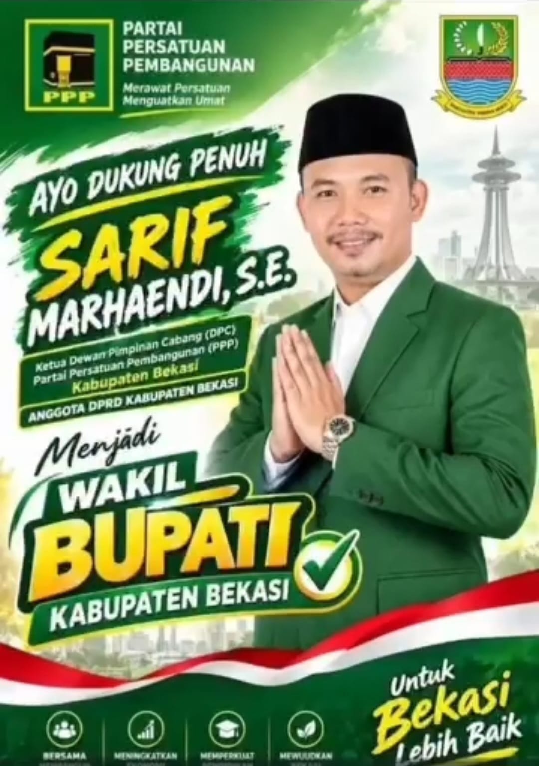 SARIF MARHAENDI, S.E. - SOSOK MUDA POTENSIAL CALON WAKIL BUPATI BEKASI