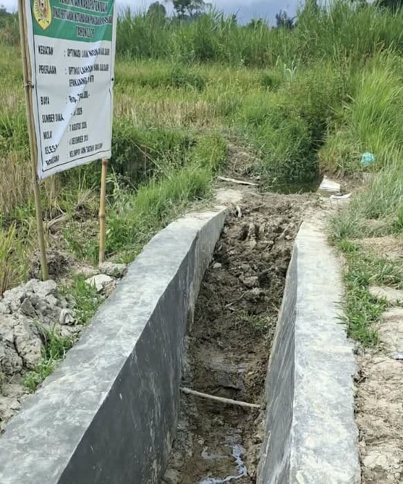 Proyek Irigasi Optimasi Lahan Nonrawa di Dairi Disorot Warga, Diduga Dikerjakan Tak Sesuai Spesifikasi