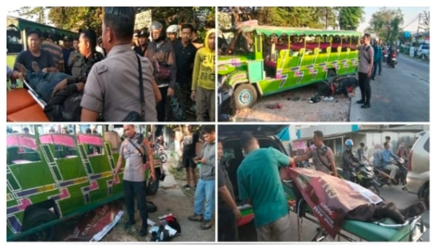 Laka Beruntun di Jalan Raya  Boboh Menganti, Satu Orang  Meninggal Dunia