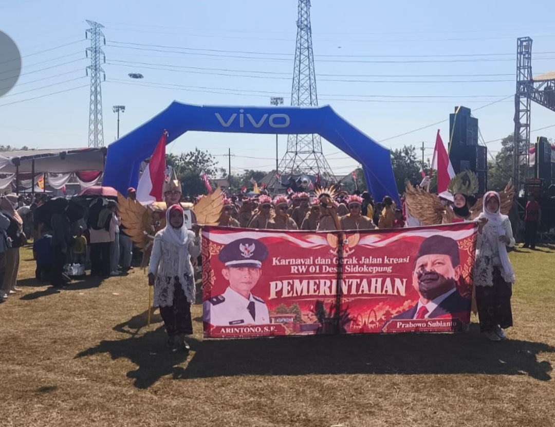 Kades Sidokepung Ajak Warga Bersatu Lewat Karnaval Budaya HUT RI ke-81